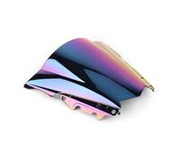 motorcycle windshield protector For Y&amaha For YZF R25 For YZF-R3 2013-2018 Windshield Double Bubble WindScreen Motorcycle Accessories Fairing Deflector LOCKMEIHUA(Iridium)