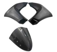 Motorcycle Windshield Radiator Cover Suitable For Kawasaki For Er6n 2012 2013 2014 2015 2016 Abs Injection Fairing Shell Motorcycle Engine Guard(Windshield Radiator)