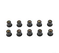 Motorcycle Windshield Rubber Fastener Kit 10PCS M6 for Vibration Dampening and Panel Mounting on Motorcycles and ATVs
