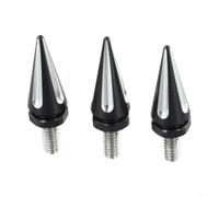 Motorcycle Windshield Trim Spikes for Electra Glide for for Ultra Classic 1996-2013 Chrome Mounting Bolts Set(Black and White)