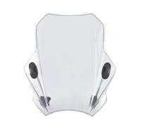 Motorcycle Windshield Universal Motorcycle Handlebar Windshield Windscreen Double Bubble Screen For Ya&ma&ha For MT07 MT09 MT25 SR400 R6 FZ07 FZ09 MT03(Clear Normal Style)
