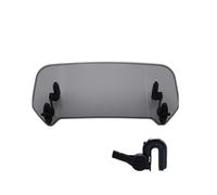 Motorcycle Windshield Universal Motorcycle Windscreen Adjustable Glass Windshield Extension Deflector Conversion Accessories(Large Smoky)