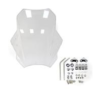 Motorcycle Windshield Universal Motorcycle Windscreen Windshield Covers Screen Smoke Lens Motorbikes Deflector Motorbike Wind Deflector(Transparent 22-25mm)