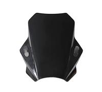 Motorcycle Windshield Universal Motorcycle Windscreen Windshield Covers Screen Smoke Lens Motorbikes Deflector Motorbike Wind Deflector(Black 22-28mm)
