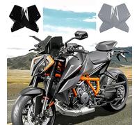 Motorcycle Windshield Wind Deflector Double Bubble Windproof Flyscreen Protector w/Bracket Front Fairing Compatible with K.T.M 1290 Super Duke Superduke R SuperdukeR 2020 2021 2022 2023 (Smoke)