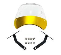 Motorcycle windshield Windscreen Black LENS Lamp Protector ABS Plastic Motorcycle Front Windshield Windscreen Wind Deflector For BENDA 300 BD Jingira