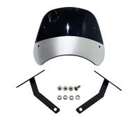 Motorcycle windshield Windscreen Black LENS Lamp Protector ABS Plastic Motorcycle Front Windshield Windscreen Wind Deflector For BENDA 300 BD Jingira