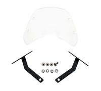 Motorcycle windshield Windscreen Black LENS Lamp Protector ABS Plastic Motorcycle Front Windshield Windscreen Wind Deflector For BENDA 300 BD Jingira