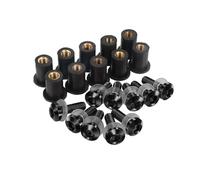 Motorcycle Windshield Windscreen Bolt Screw Nut Fastener Kit For Y&amaha For XJR FJR 1300 1200 FZR1000 For TMAX530 500(Black)