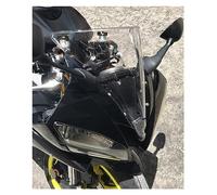 Motorcycle Windshield Windscreen Fairing For For YZF 600 For R6 2006 2007 Front Wind Deflector Double Bubble For YZFR6 For YZF-R6 06 07 Windscreen Windshield(Transparent)