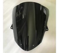 Motorcycle Windshield Windscreen For Kawasaki For Ninja ZX6R ZX-6R 636 2009-2023 ZX10R 08-10 Double Bubble Wind Shield Screen Wind Deflector Windshield Windscreen(Black)