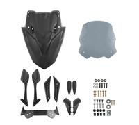 Motorcycle Windshield WindScreen For N-MAX 155 125 For NMAX125 For NMAX160 2020-2023 Motorbike Windscreen Windshield Glass Front Mask Panel Rear View Mirror(Light Grey)