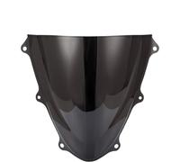 Motorcycle Windshield Windscreen For Suzuki For GSXR600 For GSXR750 K11 2011-2024 Motorcycle Windshield Double Bubble ABS Plastic Motorbike Wind Deflector(Black)