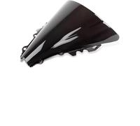 Motorcycle Windshield Windscreen For YZF R6 600 For YZF-R6 2006 2007 Motorcycle Windscreen Double Bubble Protect From The Wind Motorbike Wind Deflector(Black)