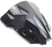 Motorcycle Windshield WindScreen For YZF-R6 YZF600 R6 2008-2016 Double Bubble Windscreen Spoiler Windshield Wind Deflector(Black)