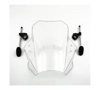 Motorcycle Windshield Windscreen Motorcycle Windshield Wind Deflector Clamp-On Variable Universal Windscreen Spoiler Extension For CB650F CB 650F CB650 F
