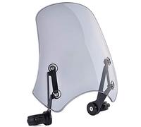 Motorcycle Windshield Windscreen Wind Deflectors Flyscreen Parebrise Visor Protector with Bracket Universal for Dyna Iron 883 Softail Sportster 883 Street Bob (Light Smoke)
