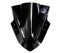 motorcycle windshield Windshield Compatible with Kawasaki NINJA 650 ER6F ER-6F 2006-2008 Double Bubble Windscreen Wind Deflectors Motorcycle Motorbike (Color : Black)