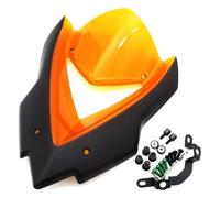 Motorcycle Windshields For Kawasaki Z1000 2014 2015 2016 2017 2018 2019 2020-2024 Motorcycle Windscreen Visor Windshield Deflector Windscreen Deflectors(Orange)