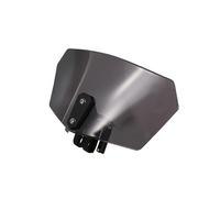 Motorcycle Windshields Universal Increase Height Motorcycle Accessories Sports WindScreen Windshield Wind Deflector Windproof Viser Visor Air Deflector Glass(Grey)