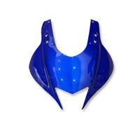 Motorcycle Wing For YZF-R3 For YZF-R25 2019-2024 Front Nose Upper Cowl Fairing Headlight Cowl Mask Cover Nose Upgrade Style Small Eyes Spoiler Winglet(Blue)