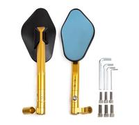Motorcycle Wing Mirror For Suzuki For B-King GSF1250 GSF600 For Gla&dius SFV650 Universal Motorcycle Rearview Mirrors With 8MM OR 10mm Screws Rearview(Gold)