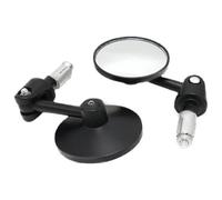 Motorcycle Wing Mirror Motorbike Handlebar Mirror 2pcs/Pair Motorcycle Rear View Mirrors Round 7/8" Handle Bar End Foldable Rearview