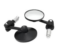 Motorcycle Wing Mirror Motorbike Handlebar Mirror 2pcs/Pair Motorcycle Rear View Mirrors Round 7/8" Handle Bar End Foldable Rearview