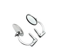 Motorcycle Wing Mirror Universal Motorcycle Chrome Aluminum 7/8" 22MM Side Rear View Mirrors Motorbike Rearview Mirror Upgrade Accessories
