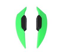 Motorcycle Winglet Aerodynamic Spoiler | 2 Pack ABS Universal Fit | Add Aggressive Sport Look for Motorcycle/ATV/Electric Ride | Easy Adhesive Installation (Grass Green)