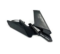 Motorcycle Winglet For CBR 650R 300R 500R 600R 250R 650F For VFR 400 Motorcycle Rearview Wind Wing Adjustable Spoiler Fairing With Rear View Mi Motorcycle spoiler(Carbon Fiber)
