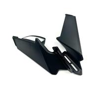 Motorcycle Winglet For CBR 650R 300R 500R 600R 250R 650F For VFR 400 Motorcycle Rearview Wind Wing Adjustable Spoiler Fairing With Rear View Mi Side Winglet(Matte Black)