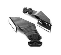 Motorcycle Winglet For Kawasaki For Ninja 250 300 400 ZX6R ZX636 ZX7R ZX9R ZX10 Motorcycle Rotating Rearview Mirror Universal Side Spoiler Motorcycle spoiler(Carbon)
