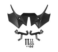 Motorcycle Winglet For Kawasaki For Z650 For Z 650 2020-2024 Motorcycle Front Spoiler Winglet Aerodynamic Wing Deflector Kit Naked Downforce Spoilers Aerodynamic wing spoiler(Black)