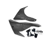 Motorcycle Winglet For Kawasaki Z400 2018-2023 Z500 400 Bellypan Cover Motorcycle Belly Pan Engine Spoiler Lower Fairing Body Frame Panel Protector Side Winglet(Carbon Fiber Look)
