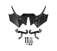 Motorcycle Winglet For Z 650 Z650 2020-2024 Motorcycle Front Spoiler Winglet Wing Deflector Naked Downforce(Black)