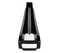 Motorcycle Winglet Motorcycle Front Lower Chin Spoiler Radiator Grill Cover Black For For Touring For FLH 1997-2013