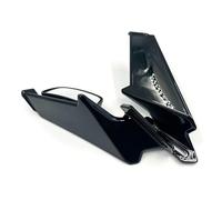 Motorcycle Winglet Spoiler For CBR 650R For CBR650R For CBR500R For CBR400R Motorcycle Rearview Wind Wing Adjustable Spoiler Fairing With Rear View Mi(Bright Black)