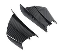 Motorcycle Winglet, Universal Carbon Fiber ABS Aerodynamic Spoiler Wing with Adhesive Side Air Deflectors Motorcycle Fairing Winglets for Yamaha YZF R3 R25 Z400 Kawasaki Ninja 400 CBR