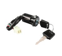 Motorcycle Wire Start Switch Door Locks For Suzuki 50cc-250cc Quad 4 Wheeler ATV Ignition For 2 Key Lgnition Pads Brake(4 Wires Female Plug)