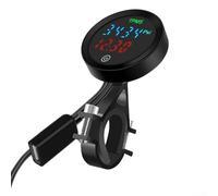Motorcycle Wireless Tire Pressure Monitoring System, Tire Pressure Sensors Solar Charging Motorcycle TPMS Tire Pressure Monitor with Large LCD Screen