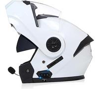 Motorcycle with Bluetooth Modular ECE Approved Helmet Full Face Flip Up Motorbike Helmet with Anti-Fog Dual Visor Crash Helmets Built-in Dual Speaker Microphone for Adult Men Women