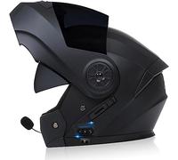 Motorcycle with Bluetooth Modular ECE Approved Helmet Full Face Flip Up Motorbike Helmet with Anti-Fog Dual Visor Crash Helmets Built-in Dual Speaker Microphone for Adult Men Women