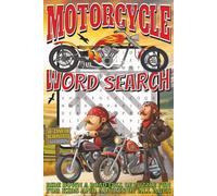 Motorcycle Word Search: Easy To Read Print With 50+ Puzzles About Motorcycles, Choppers, And More | 6x9 inch, 110 pages | Gift For Holidays, Vacations, and Spare Time