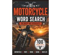 Motorcycle Word Search for Bikers and Enthusiasts: Travel Size Pocket Activity Book with 100 Puzzles for Adults and Seniors
