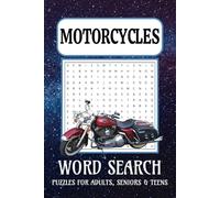 Motorcycle Word Search Puzzle Book: Word Searches with Easy-to-Read Print about Motorcycles, Motorcyclist, Motorcycle Racing and More | 6X9 inches 111 ... Gift for Vacations, Holiday and Free Times