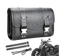 Motorcycle Work Bag - Compact Storage Pack, Leather Gear Holder | Reinforced Spit Tool Bag Design, Side Mounted Luggage Roll Organizer, SaddleBag for Motorcycle Front Fork Bandb