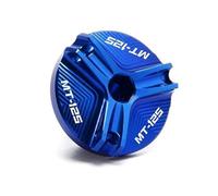 Motorcycleoil Filler Cover Oil Filler Lid For YA&MAHA MT125 MT-125 2008-2022 Engine Oil Filler Cap Motorcycle Front & Rear Brake Fluid Reservoir Cover(Color:Blue,Size:A)