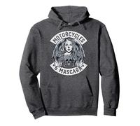 Motorcycles and Mascara Cute Motorcycle Chick Biker Girl Pullover Hoodie