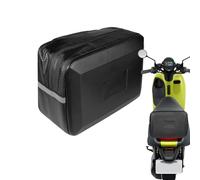 Motorcycles Back Rest Bags, 9L PVC Reflective Tail Bag, Large Capacity Cycling Storage Pouch with Zipper, Ideal for Tools, Mobile Phones, Outdoor Riding, Commuting, Touring